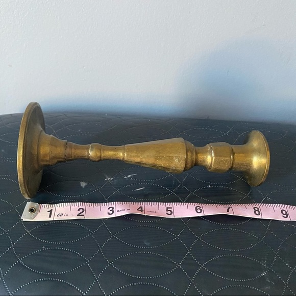 Set of Brass Candle Sticks - Picture 3 of 3